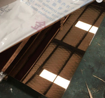 201 304 316 430 Gold Mirror Stainless Steel Sheets